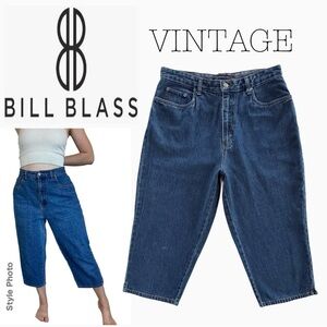 BILL BLASS Vintage High-Rise Relaxed Fit Denim Capris (12P)